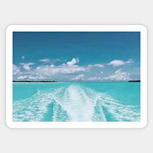 BLUE OCEAN ISLAND HOPPING DESIGN Sticker